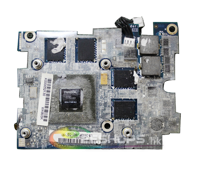 Toshiba Satellite X205 X200 P200 P205 Series Laptop Graphics Video Card nVidia GeForce 9700M GT G84-750-A2 512MB VGA Board LS-3443P Original