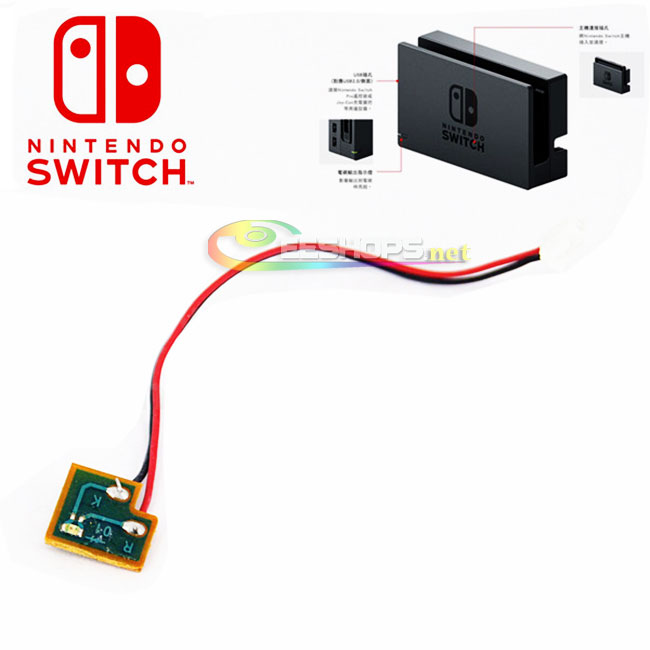 Original Display Lamp LED Lights Module With Cable for Nintendo Switch HDMI Charging TV Dock Replacement Repair Parts Free Shipping