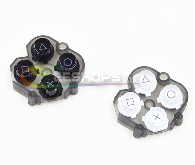 Original New Right Control Key Function Button + Rubber Mat for Sony Playstion PS Vita PSV 1000 PSV1000 Console Replacement Spare Parts White