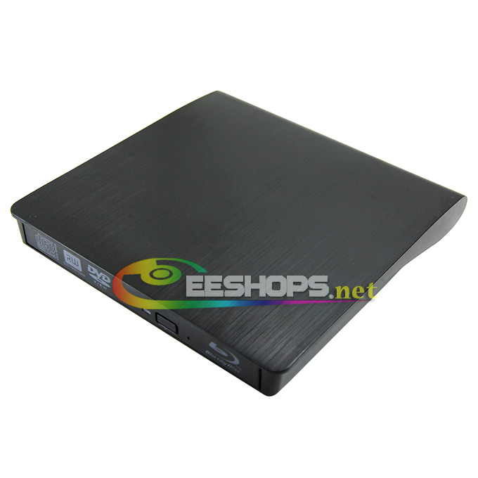 Best Dell HP Lenovo Asus Acer Ultrabook Laptop External USB 3.0 6X 3D Blu-ray Disc Player BD-ROM Combo Reader Super Multi 8X DVD+-RW DL Burner Tray-Loading Portable Optical Drive Free Shipping