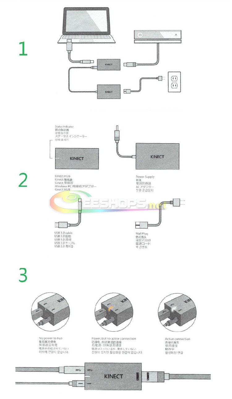 Official New Xbox Kinect Adapter AC Power Supply Adaptor for Microsoft Xbox One S Slim and Windows 8 10 Computer PC Replacement Part Free Shipping