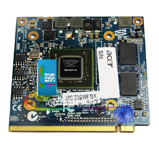 nVidia GeForce 8400 8400M GS 8400MGS 128MB DDR2 MXM II Video VGA Graphic Card G86-604-A2 for Acer 4520G 4720G 5520G 5720G 7720G