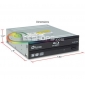 Plextor PX-B310SA 6X Blu-ray Disc Combo BD-ROM Player 16X Super Multi DVD CD RW Writer Internal SATA Drive