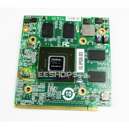 Cheap Original Acer Aspire 5930 6920 6930 6935 7720 5530 Laptop Graphics Video Card nVidia GeForce 9600M GS DDR2 512MB G96-600-C1 VGA Board Replacement