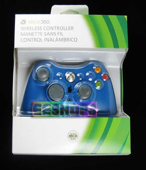 Microsoft Xbox 360 S Slim Wireless Game Controller Blue