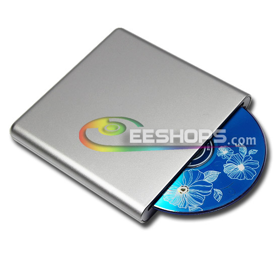 New HL LG CA40N 3D 6X Blu-Ray Player Combo BD-ROM BDXL 8X DVD CD RW Writer Slot-in USB 2.0 External Slim Drive Aluminum Silver