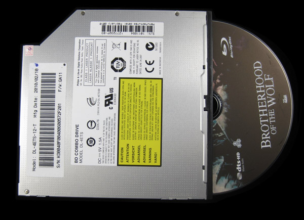 Lite-On DL-4ETS Blu-Ray Combo BD-ROM Slot-In DVD RW Burner SATA Drive