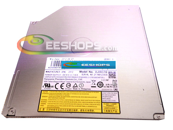 New Panasonic UJ-8C2Q 8C2 UJ8C2Q 9.5mm Super Slim 8X DVD CD RW Burner Writer Tray Internal SATA Drive