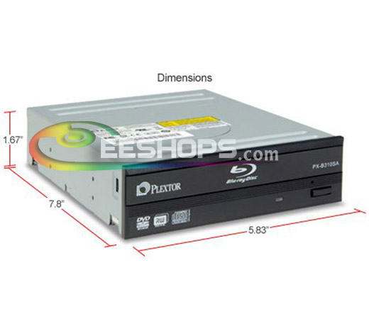 Plextor PX-B310SA 6X Blu-ray Disc Combo BD-ROM Player 16X Super Multi DVD CD RW Writer Internal SATA Drive