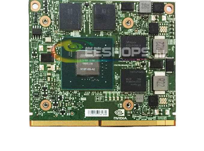 Nvidia Quadro M2000M N16P-Q3-A2 GDDR5 4GB Graphics Video Card for Dell Precision M4800 M6600 M6700 M6800 Mobile Workstation Laptop VGA Board