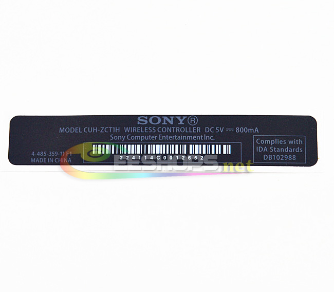 Brand New Back Tag Label Sticker Paper Labels for Sony PlayStation 4 PS4 DualShock 4 Wireless Controller Replacement Spare Part Free Shipping