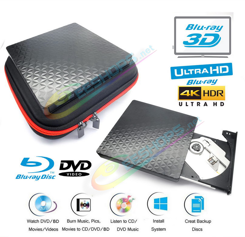 Best Portable Slim 4K Ultra HD 3D UHD Blu-ray Player External USB-C Optical Drive + Storage Bag, Cheap Asus VivoBook S 15 Pro 16X 14X 15X 17X S15 S14 S16 F512 Flip Laptop, New 2-in-1 6X BD-RE SL/DL/TL/XL M-DISC 8X DVD-RW 24X CD-R Burner Free Shipping