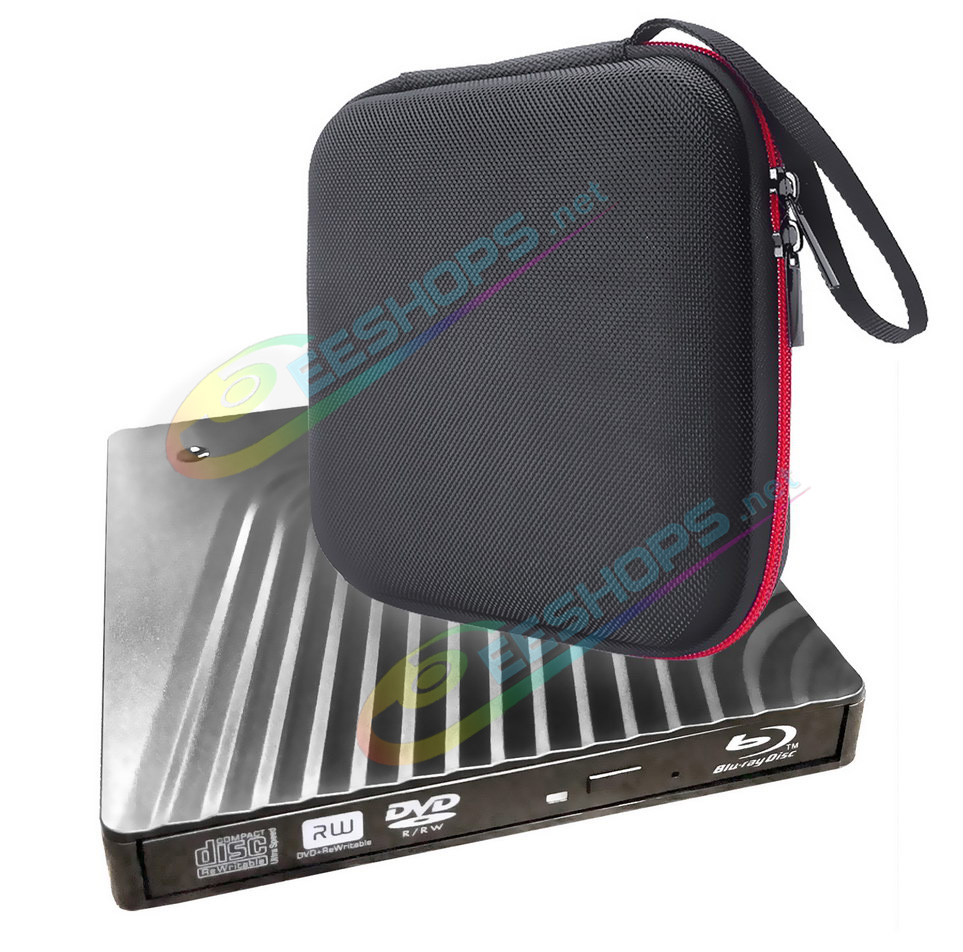 Best 2-in-1 USB-C External BD-RE DL Blu-ray Burner / Player + Carry Case, Cheap HP Spectre Envy X360 ZBook Fury FireFly 14 16 15 13 17 G5 G6 G9 Laptop, Dual Layer 6X 3D BD-R 8X DVD+RW DL 24X CD-R Writer Portable Optical Drive Storage Bag Free Shipping