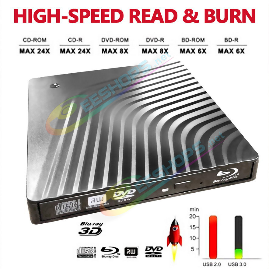 Cheap Asus Notebook PC USB-C 2-in-1 External 6X 3D Blu-ray & DVD Players Portable Optical Drive, Best VivoBook S 15 Pro 16X 14X 15X 17X S15 S14 S16 F512 Flip 14 Slim OLED Laptop, New USB 3.0 BD-ROM Combo 8X CD DVD+-R/RW DL 24X CD Burner Free Shipping