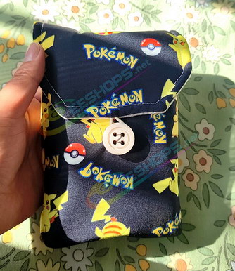 Best Nintendo GameBoy Classic Soft Storage Bag Thickened Protective Carry Pouch Pokemon Edition Black, Cheap New Game Boy Fat DMG-1 Handheld Console, Handmade Custom Thickened Water / Impact Resistant Carry Travel Pouch Pocket Free Shipping