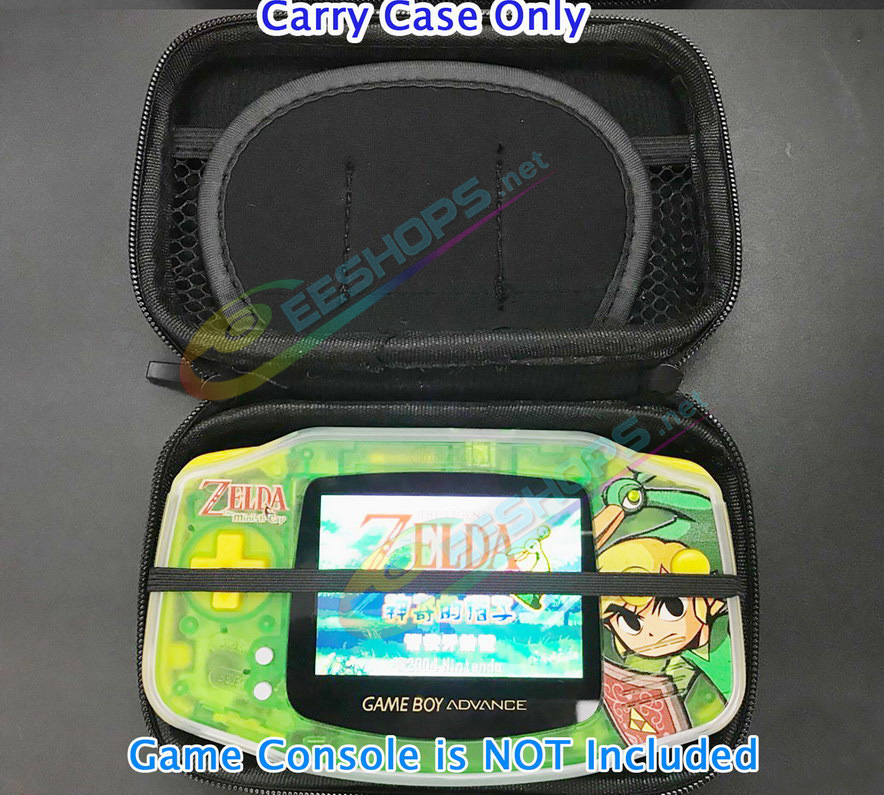 Best Nintendo GameBoy Advance Carrying Case Protective Hard Storage Bag Black Color, Cheap Game Boy Advanced Handheld Console Impact Resistance Portable Shock Proof Protection Travel Pocket Carry Bag Accessories Free Shipping