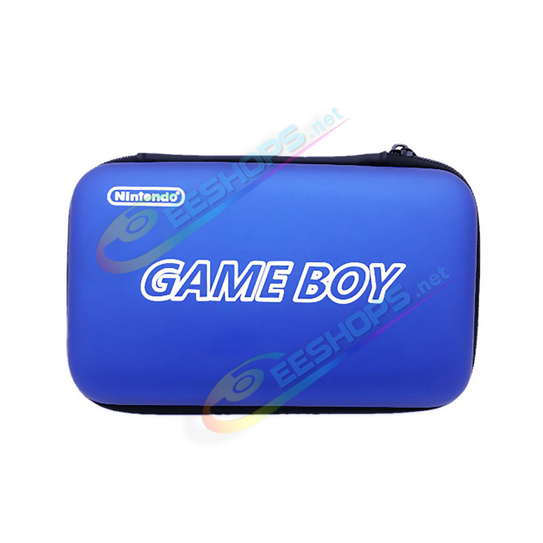 Best Cheap New Nintendo GameBoy Advance / Color / Pocket Large Carry Bag Hard Storage Case Blue, GBA GBC GBP Handheld Game Consoles, Portable Capacity Impact Resistance Travel Carrying Case Frosted EVA Free Shipping