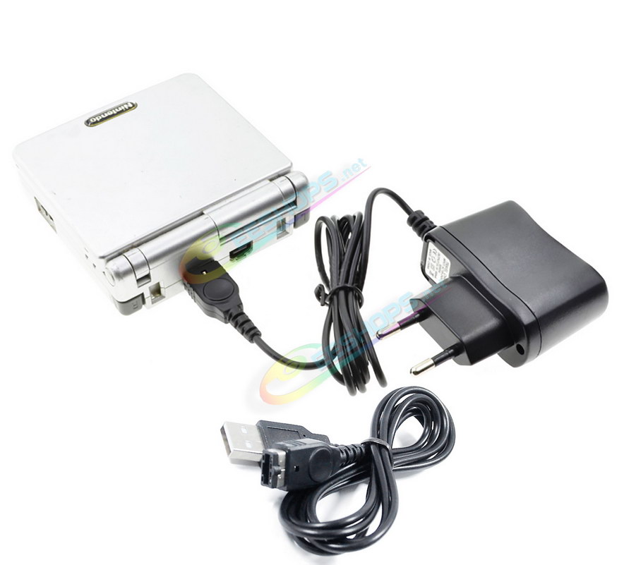 Cheap Nintendo GameBoy Advance SP DS AC Charger Adapter EU Plug + USB Charging Cable, Best New Game Boy Advanced GBA SP NDS IDS Handheld Console, Europe High Quality 100-240V Charge Adaptor 110cm Cord + 1.2M USB Power Line Free Shipping