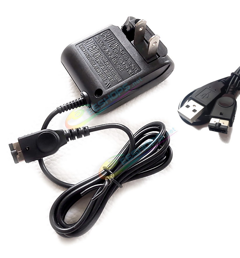 Cheap Nintendo GameBoy Advance SP DS AC Charger Adapter US Plug + USB Charging Cable, Best New Game Boy Advanced GBA SP NDS IDS Handheld Console, High Quality 100-240V Charge Adaptor 110cm Cord + USB Power Line Free Shipping