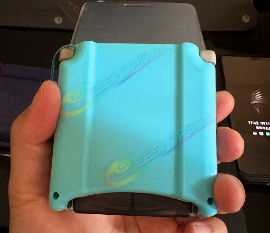 Best Nintendo GameBoy Advance SP Extra Back Clip Battery Pack 3670 mAh Thickened Ultimate Edition, Cheap New GBA SP GBASP Handheld Console Super High Capacity Type-C PD Charge Power Bank with Light Blue Housing Shell Free Shipping