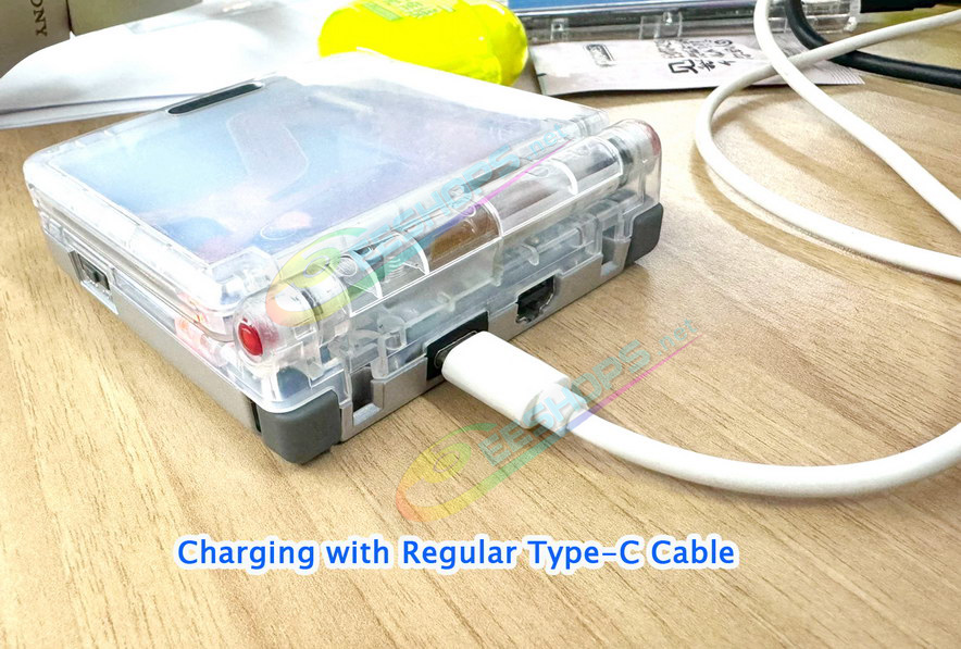 Best Nintendo GameBoy Advance SP Type-C Charge Port Mod Kit / 3.5mm Headset Converter Adapter Replacement, Cheap New Game Boy Advanced GBASP Handheld Console DIY A-to-C USB-C Charging Socket Interface Module + Holder Sleeve 100% Fit Free Shipping