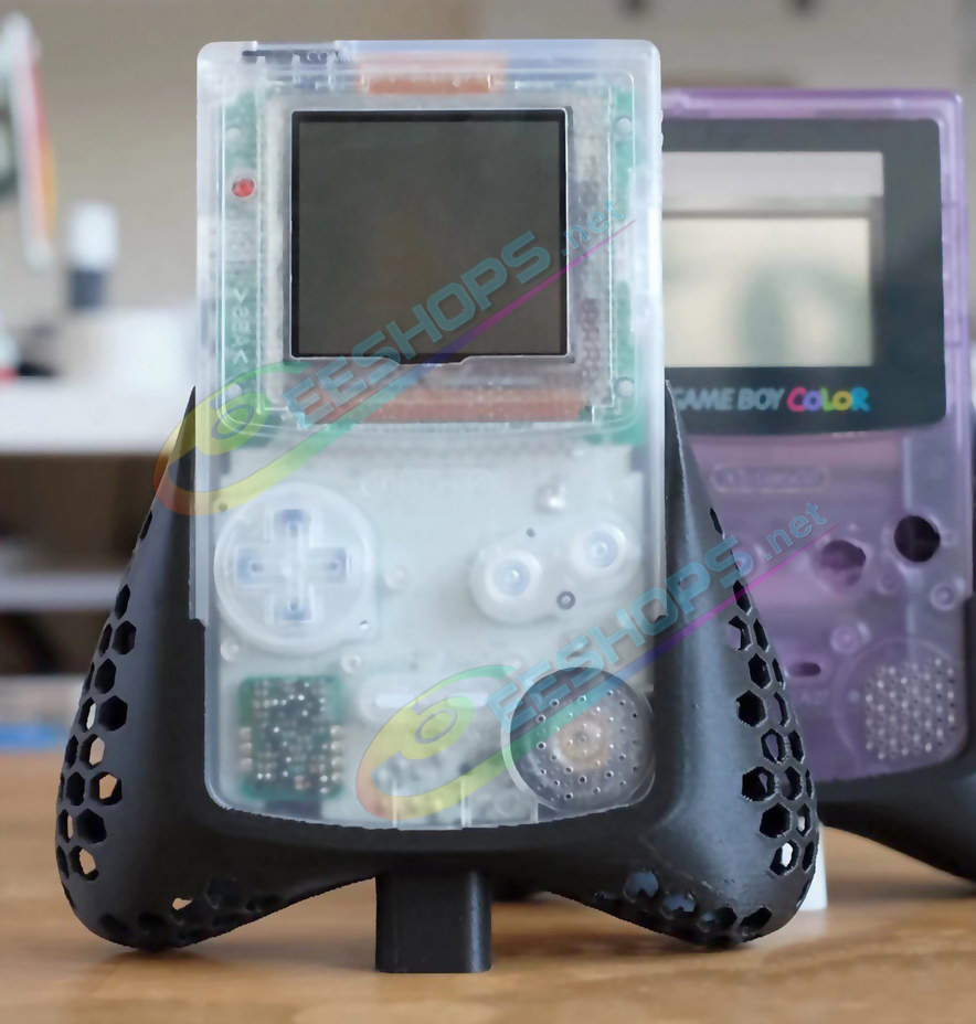 Best Nintendo GameBoy Color Hand Grips Anti-slip Gaming Handle White / Black Color, Cheap GBC Handheld Game Consoles, New Hollowed Style 100% Comfortable Showing Stand Light-Weight Holder Bracket Anti-overheating Prosthetics Accessories Free Shipping
