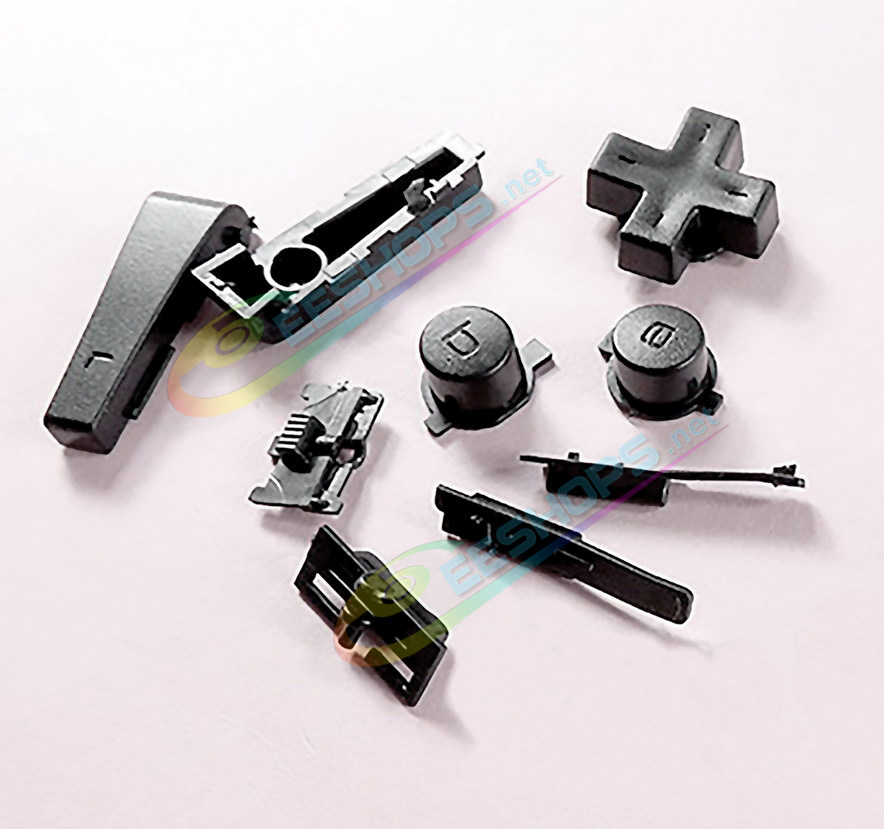 Cheap Nintendo GameBoy Micro Extra Buttons 9 PCS Set Black Color Replacement, Best New Game Boy Micro Handheld Game Console DIY D-Pad A B L R Shoulder Start Select Power Volume Function Key Button Spare Parts Accessories Free Shipping