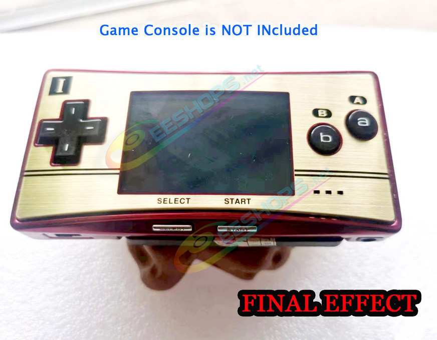 Cheap Nintendo GameBoy Micro Extra Faceplate Top Cover Plate Limited 20th Anniversary Gold Replacement,, Best New Game Boy Micro GBM Handheld Console DIY Scratch Proof Face A Upper Protective Coverplate Spare Parts Accessories Free Shipping