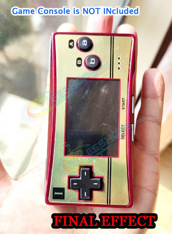 Cheap Nintendo GameBoy Micro Extra Faceplate Top Cover Plate Limited 20th Anniversary Gold Replacement,, Best New Game Boy Micro GBM Handheld Console DIY Scratch Proof Face A Upper Protective Coverplate Spare Parts Accessories Free Shipping
