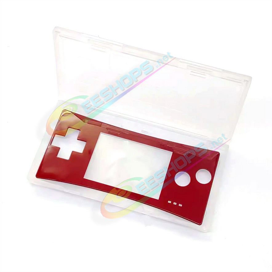 Cheap New Nintendo GameBoy Micro Faceplate Replacement Top Shell Glossy Dark Red Color, Best Game Boy Micro GBM Handheld Console, DIY Custom Scratch-Proof Upper Face A Protective Screen Cover Coverplate Spare Parts Accessories Free Shipping