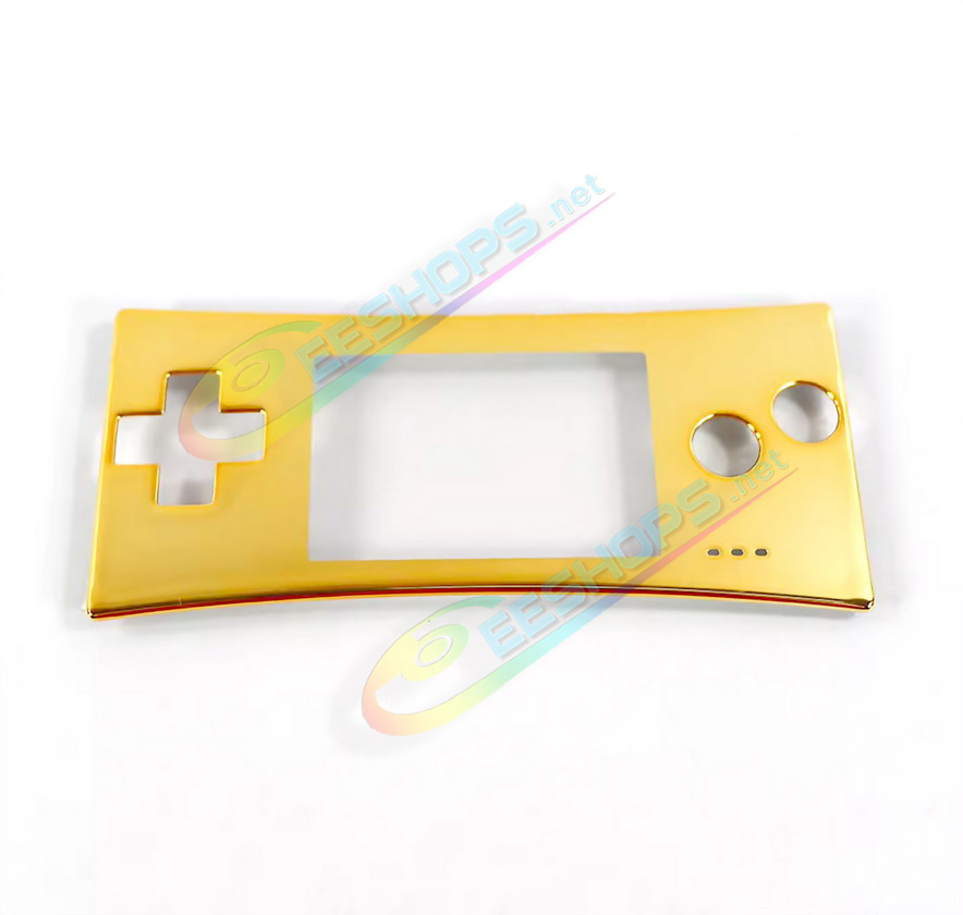 Cheap New Nintendo GameBoy Micro Faceplate Replacement Top Shell Glossy Gold-Plated Color, Best Game Boy Micro GBM Handheld Console, DIY Custom Scratch-Proof Upper Face A Protective Screen Cover Coverplate Spare Parts Accessories Free Shipping