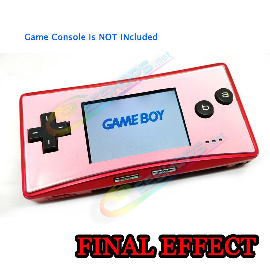 Cheap Nintendo GameBoy Micro Extra Faceplate Top Cover Plate Replacement Glossy Pink Color, Best Game Boy Micro GBM Handheld Console, DIY Face A Upper Protective Screen Cover Plate Coverplate Spare Part Accessories Free Shipping