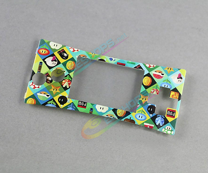 Cheap Nintendo GameBoy Micro Extra Faceplate Top Cover Plate Replacement Super Mario LinkGame, Best Game Boy Micro GBM Handheld Console, DIY Cartoon Pattern Colorful Upper Face A Protective Screen Cover Coverplate Accessories Free Shipping