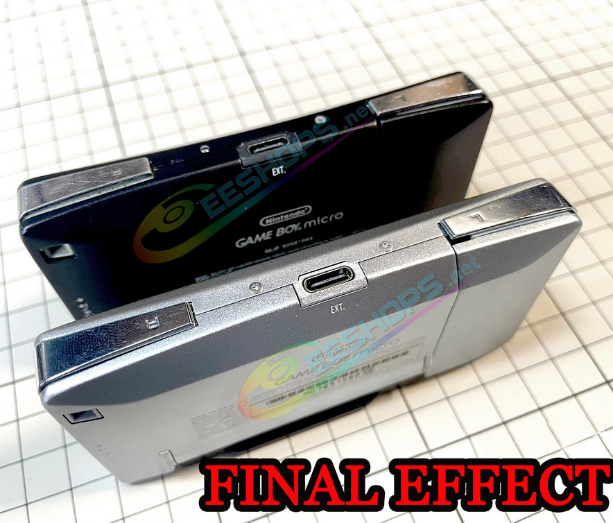Best Nintendo GameBoy Mirco Type-C Charge Port Mod Kit Replacement + GBA Link Converter, Cheap New Game Boy Micro GBM Handheld Console Custom DIY A-to-C C-to-C USB-C Charging Interface Module + Holder Bracket + Converting Adapter Free Shipping