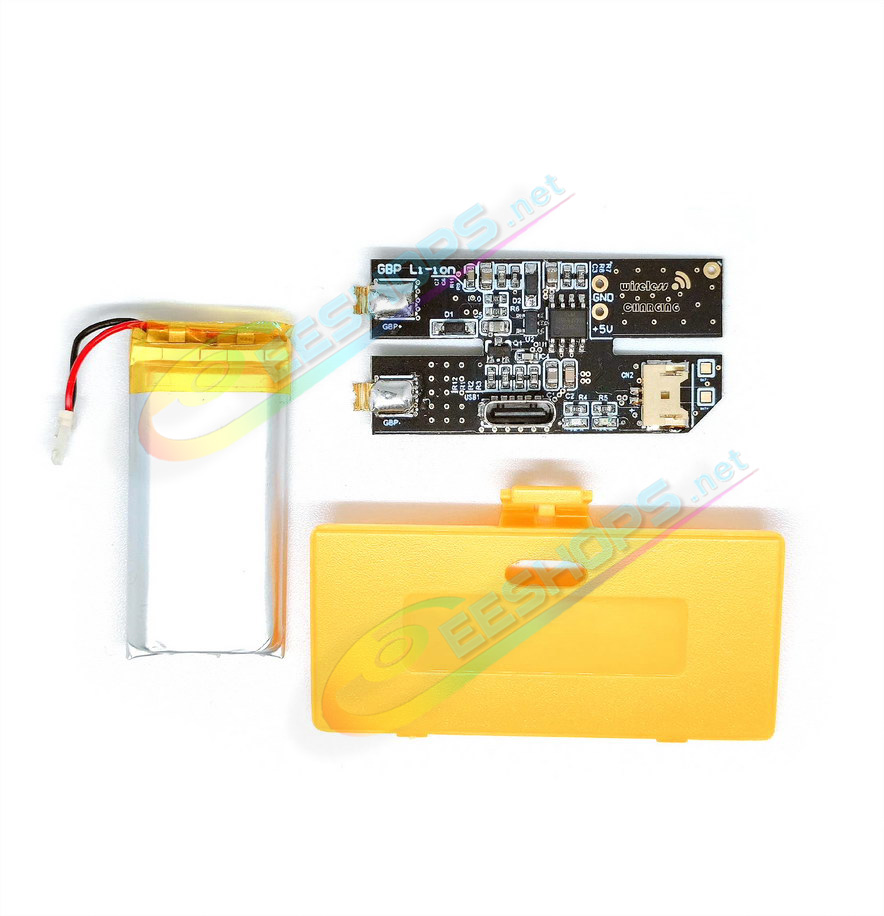 Best Nintendo GameBoy Pocket Rechargeable Battery Pack Type-C Mod Kit 700 mAh Replacement, Cheap Game Boy GBP Handheld Console 4-6 Hours Super Long Life USB-C Charging Lithium Module with Clear Rear Cover Set Free Shipping