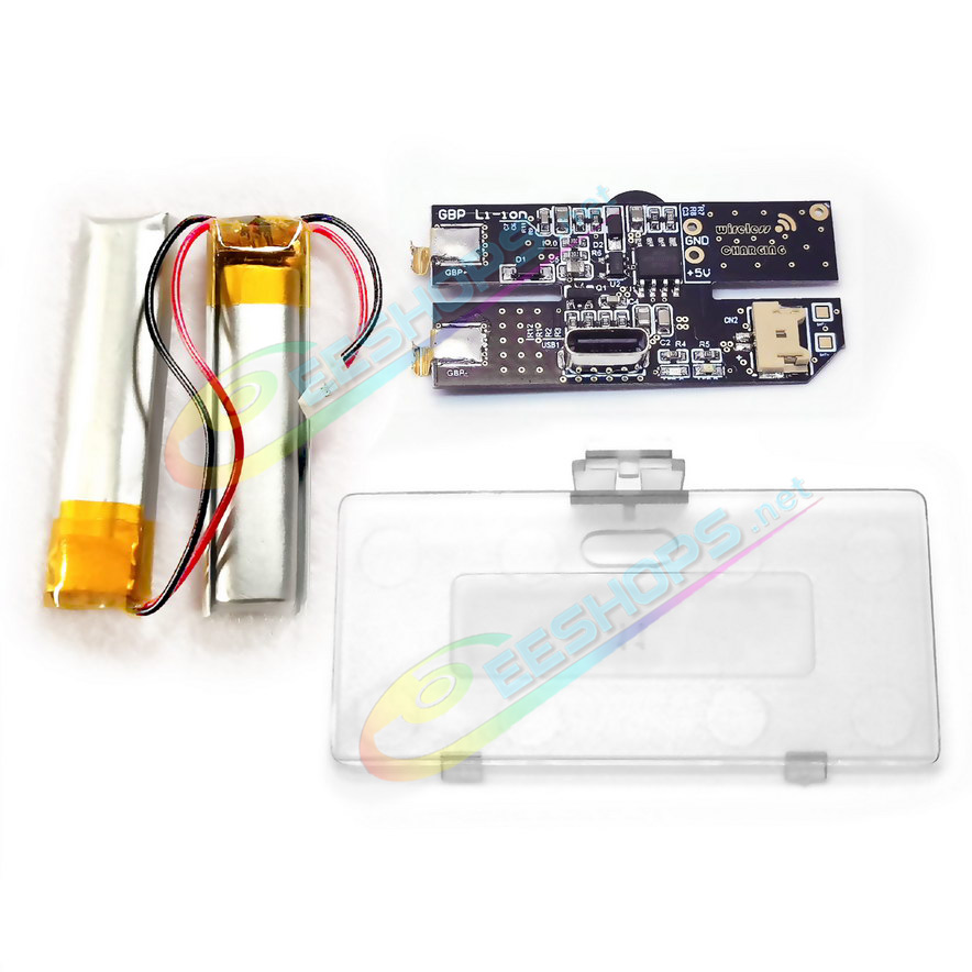 Best Nintendo GameBoy Pocket USB-C Dual Rechargeable Li-ion Battery Pack Mod Kit Replacement, Cheap GBP Console Handheld Console Non-destructive DIY Type-C Modded 500 mAh Two Lithium Batteries Charging Module with Rear Cover Free Shipping