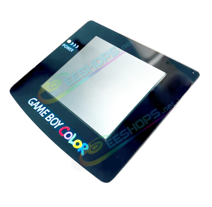 Best Nintendo GameBoy Color Laminated Screen Replacement Full Lamination Display + Black Glass Protective Cover, Cheap Game Boy GBC Handheld Console, 100% Non-Air-Gap Scratch / Dust Proof Laminator Clear Sharp No Backlight LCD Original Free Shipping