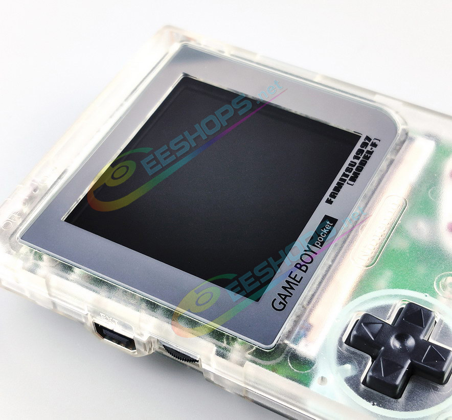 Cheap Nintendo GameBoy Pocket IPS Screen Mod Kit + Clear Housing Case + Famitsu Glass Cover Replacement, Best Game Boy GBP Handheld Console, Customized Dot-by-Dot High Brightness LCD Display + Transparent Outer Enclosure + Buttons Set Free Shipping
