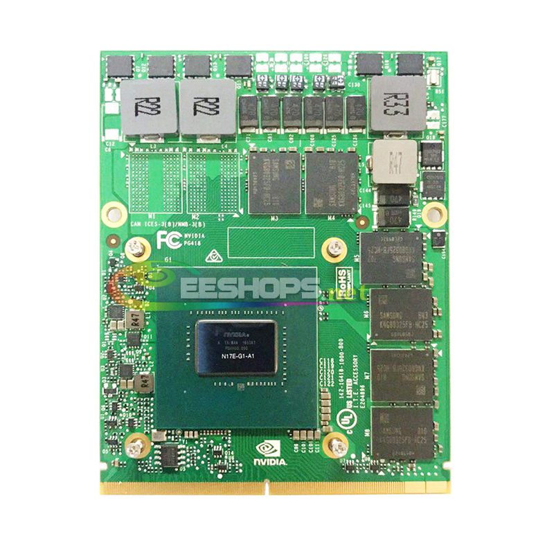 Original Brand New NVIDIA GeForce G-Force GTX 1060 GTX1060 GDDR5 6GB Graphics Video Card for MSI Dell Clevo Gaming Laptop PC N17E-G1-A1 MXM 3.0B VGA Board Upgrade Replacement Repair Parts Free Shipping