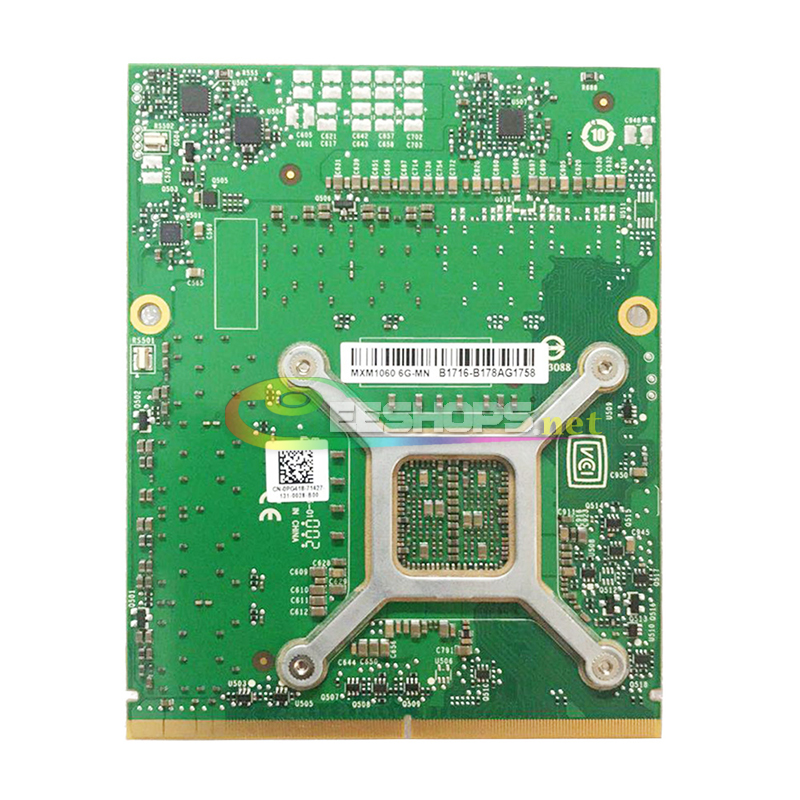 Original Brand New NVIDIA GeForce G-Force GTX 1060 GTX1060 GDDR5 6GB Graphics Video Card for MSI Dell Clevo Gaming Laptop PC N17E-G1-A1 MXM 3.0B VGA Board Upgrade Replacement Repair Parts Free Shipping