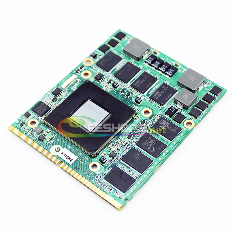 Original 1GB 1024MB Graphics Video Card Replacement for Dell Alienware M15X R1 M17X R1 Clevo M57NL MSI MS-16F1 MS-16F2 Laptop NVIDIA GeForce GTX 285M GTX285M GDDR3 MXM VGA Board Repair Parts Free Shipping