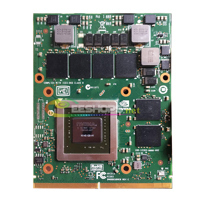 Genuine New for Dell Alienware 18 17 R1 R2 M15X M17X R2 R4 R5 M18X R2 R3 Gaming Laptop Graphics Video Card NVIDIA GeForce GTX 770M 3GB GDDR5 N14E-GS-A1 Upgrade MXM 3.0B VGA Board Replacement Parts Free Shipping