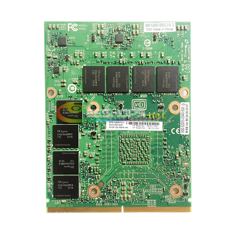 Genuine New for Dell Precision M6700 M6800 Mobile Workstation Gaming Laptop Graphics Video Card Upgrade NVIDIA Quadro K5100M GDDR5 8GB 8 GB MXM VGA Board Replacement Repair Parts Free Shipping