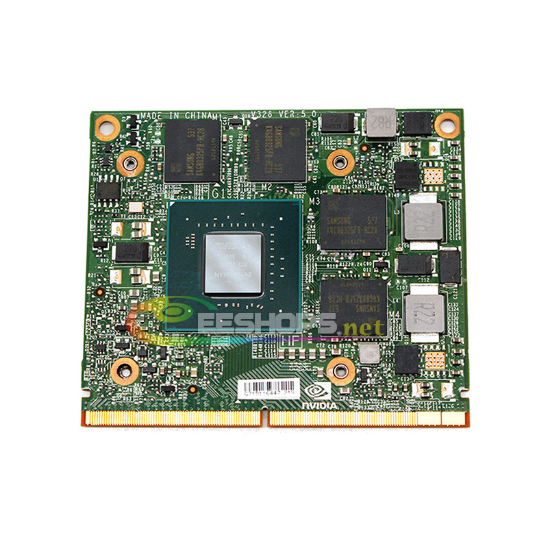 Original 4GB Graphics Video Card Replacement for Dell Precision M7520 M7510 M4800 M6700 M6800 HP ElitebBook 8760W 8770W Mobile Workstation Laptop Nvidia Quadro M1200M GDDR5 4 GB MXM Board Repair Parts Free Shipping