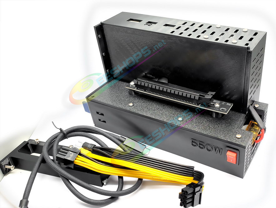 Best External GPU Dock Graphics Card Station + 550W Power Supply + 100W PD Assembly, Cheap HP Lenovo Asus Dell Acer Windows / Mac Laptop Tablet Mini Gaming PC, New Extra Second PCIE Thunderbolt USB 3 4 Adapter Enclosure Reverse Charging Free Shipping
