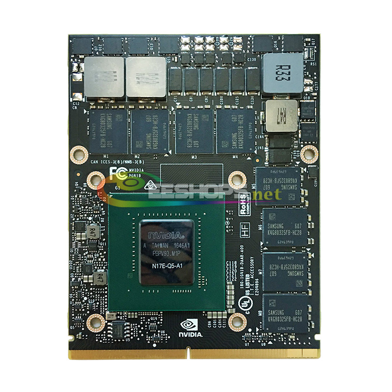 Original New NVIDIA Quadro P5000 16GB GDDR5 N17E-Q5-A1 Graphics Video Card for Dell Precision 7730 7720 7710 M7720 M7710 7530 5530 Mobile Workstation Laptop MXM Board Upgrade Replacement Parts Free Shipping