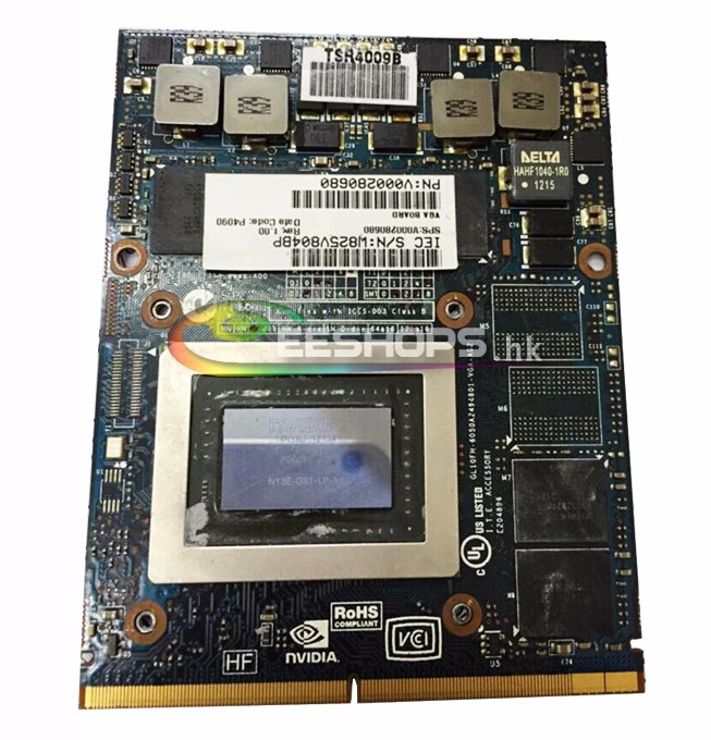 Toshiba Qosmio X870 X875 X775 X770 Laptop NVIDIA GeForce GTX 560M GTX560M GDDR5 1.5GB Graphics Video Card N12E-GS-A1 VGA Board Replacement