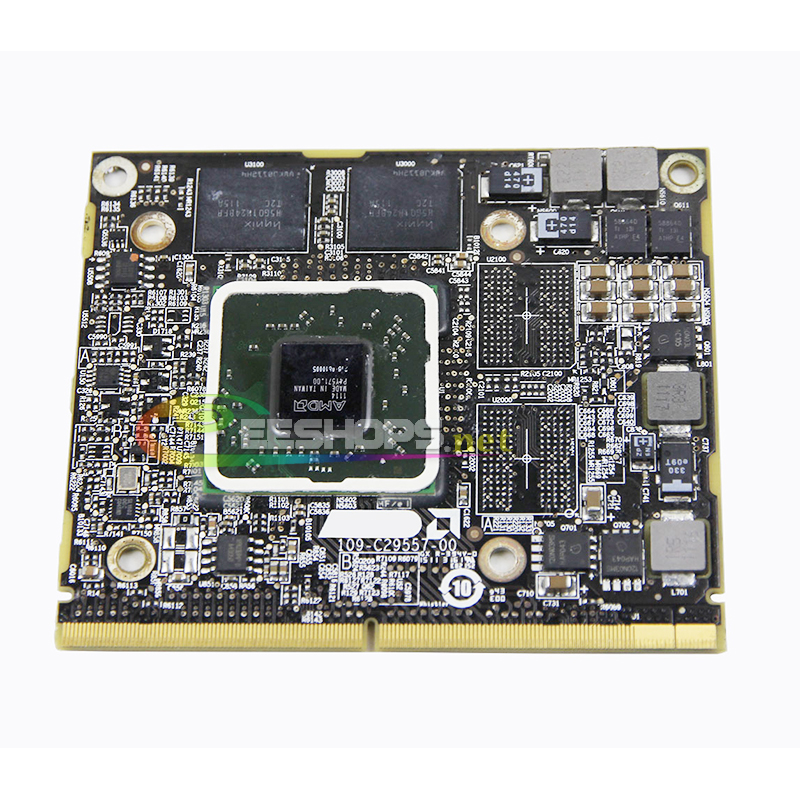 Genuine Apple GDDR5 512MB Graphics Video Card Replacement for iMac Mid-2011 21.5" 21.5-Inch MC309LL/A MC812LL/A Desktop PC Computer AMD Radeon HD 6750M HD6750M MXM VGA Board Repair Parts Free Shipping