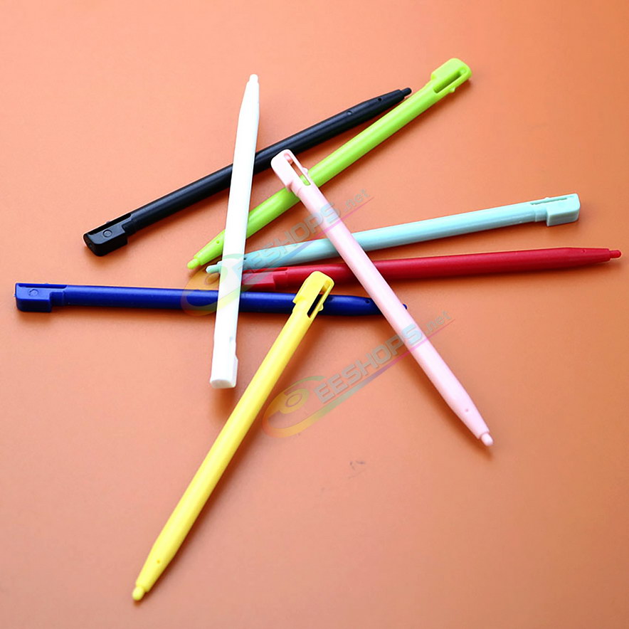 Cheap Nintendo DSi Extra Stylus Touch Pen Pack 3 Colors Set Replacement, Best NDSi Handheld Game Console, New Red / Blue / Yellow Plastic Resistive Pens Pencil Touchpen Three PCS Spare Parts Accessories Free Shipping