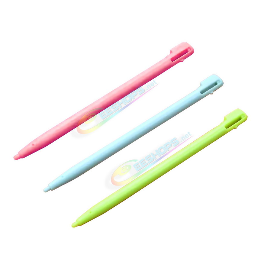 Cheap Nintendo DSi Extra Stylus Touch Pen Pack 3 Colors Set Replacement, Best NDSi Handheld Game Console, New Red / Blue / Yellow Plastic Resistive Pens Pencil Touchpen Three PCS Spare Parts Accessories Free Shipping